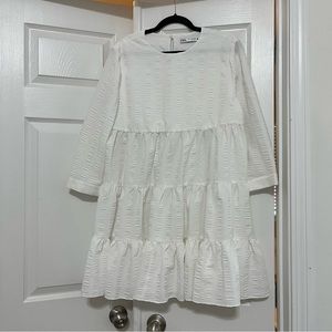 Zara 3/4 Sleeve Babydoll Dress